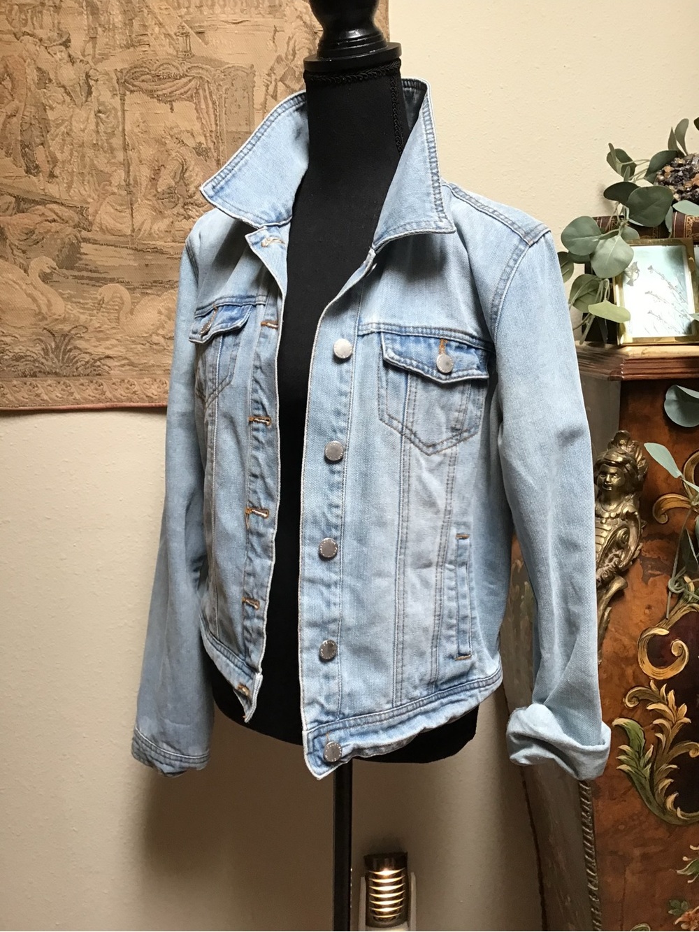 Cavalini Light Blue Denim Jacket - Casual Shirt Jacket